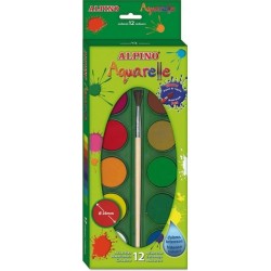 Acuarele 12 culori/cutie +...