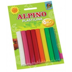 Plastilina standard, 6 + 2...