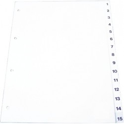 Index plastic gri, numeric...